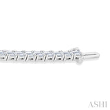 6 Ctw East West Emerald Cut Diamond Fashion Tennis Bracelet in 14K White Gold