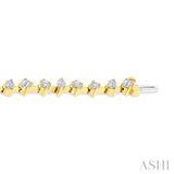3 1/2 Ctw Mixed Shape Fusion Diamond Fashion Bracelet in 14K Yellow Gold