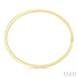 3/8 Ctw Flush Bezel Set Diamond Fashion Bangle in 14K Yellow Gold