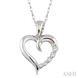 Journey Heart Shape Diamond Pendant