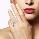 Marquise Shape Semi-Mount Diamond Engagement Ring