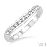 Diamond Curved Wedding Band