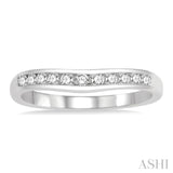 Diamond Curved Wedding Band