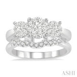 Past Present & Future Lovebright Essential Diamond Wedding Set