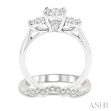 Past Present & Future Lovebright Essential Diamond Wedding Set