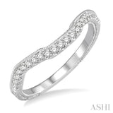 1/5 Ctw Round Diamond Wedding Band in 14K White Gold