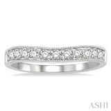 Diamond Curved Wedding Band