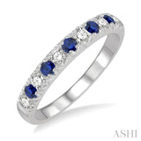 Gemstone & Diamond Wedding Band