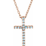 Petite Cross Necklace Or Pendant
