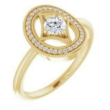 14K Yellow 1/3 CTW Natural Diamond Ring