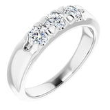 14K White 3/4 CTW Natural Diamond Anniversary Band