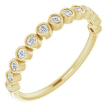 14K Yellow 1/5 CTW Lab-Grown Diamond Anniversary Band