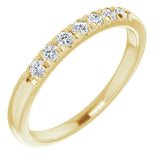 14K Yellow 1/4 CTW Lab-Grown Diamond Anniversary Band