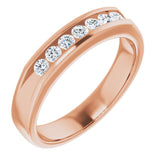 14K Rose 3/8 CTW Natural Diamond Ring