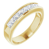 14K Yellow 1 3/8 CTW Natural Diamond Ring