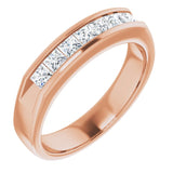 14K Rose 9/10 CTW Natural Diamond Ring