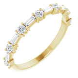 14K Yellow 1/2 CTW Lab-Grown Diamond Anniversary Band