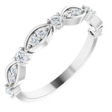 14K White 1/3 CTW Lab-Grown Diamond Anniversary Band