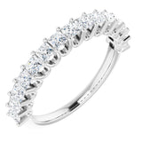 14K White 5/8 CTW Lab-Grown Diamond Anniversary Band