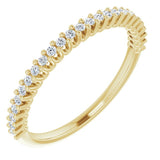 14K Yellow 1/5 CTW Lab-Grown Diamond Anniversary Band