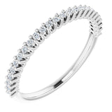 14K White 1/5 CTW Lab-Grown Diamond Anniversary Band