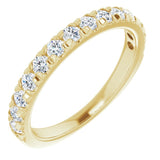 14K Yellow 5/8 CTW Lab-Grown Diamond Anniversary Band