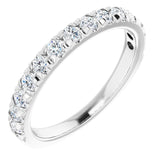 14K White 5/8 CTW Lab-Grown Diamond Anniversary Band