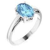 Solitaire Scroll Setting® Ring