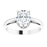 Solitaire Scroll Setting® Ring