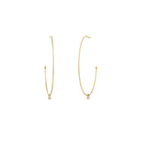 Dangling Diamond Hoops