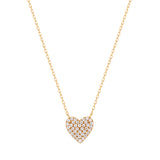 Diamond Pave Heart Necklace