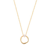 Diamond Circle Necklace