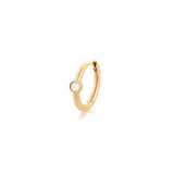 Opal Huggie Hoops