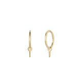 GINA | Key Charm Hoop Earrings