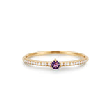 Amethyst And Diamond Ring