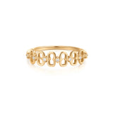 Diamond Paper Clip Stackable Ring