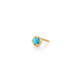 Turquoise Solitaire Single Stud