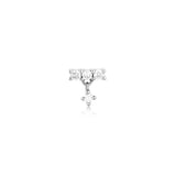 Dangling Diamond Single Piercing Earring