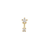 Topaz Drop Single Piercing Earring