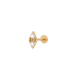 Single Diamond Piercing Earring