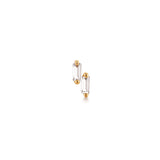 Single Topaz Piercing Earring