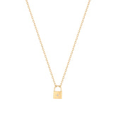 Diamond Padlock Necklace