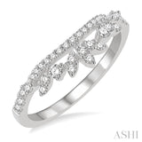 Diamond Curved Wedding Band