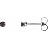Round 4-Prong Light Stud Earrings