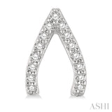 Wish Bone Petite Diamond Fashion Earrings