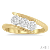 3 Stone Lovebright Diamond Fashion Ring