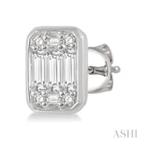 Bezel Set Fusion Diamond Earrings
