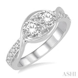 2 Stone Diamond Ring