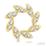 Flower Petite Diamond Fashion Earrings